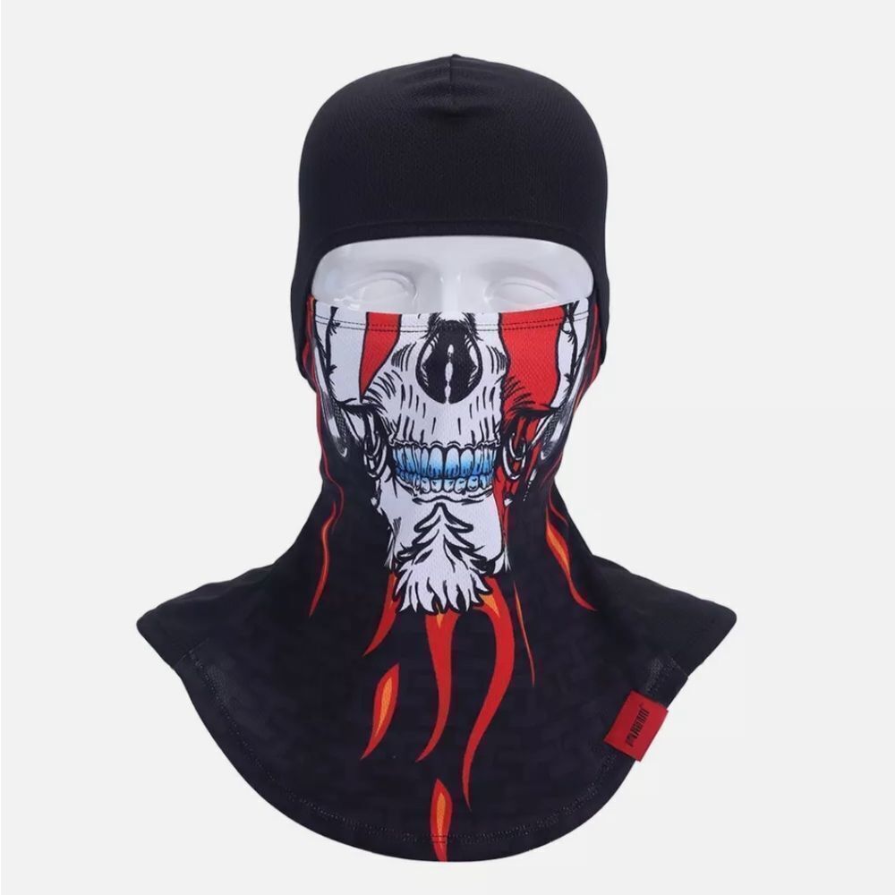 Skull Ghost Ski Full Face Mask Balaclava Bandana Breathable Neck Gaiter Scarf